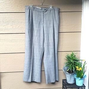 Marisa Minicucci  Gray wide leg wool blend dress pants, size 16